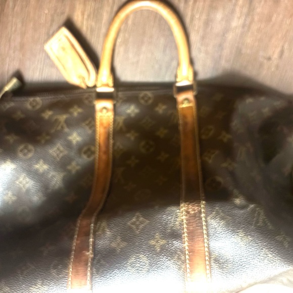 Louis Vuitton Monogram LV Keepall 45 handbag Brown Travel Duffle Bag. A Beauty! - Picture 7 of 15